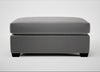 Torino Footstool Smart Velvet Mercury / Black