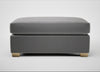 Torino Footstool Smart Velvet Mercury / Natural