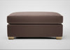 Torino Footstool Smart Velvet Mouse / Natural