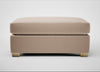 Torino Footstool Smart Velvet Pebble / Natural