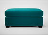 Torino Footstool Smart Velvet Petrol / Black