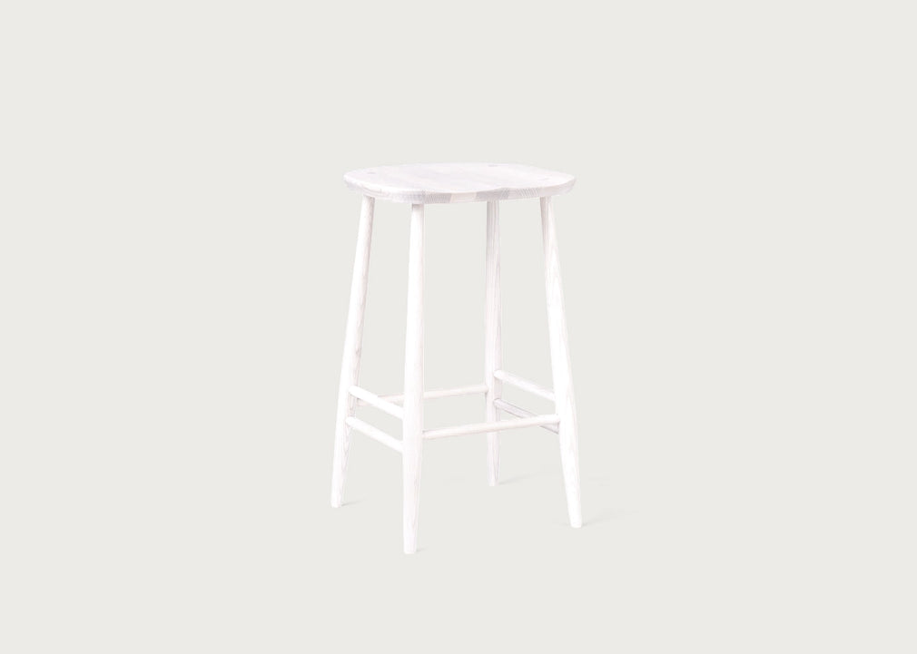 Counter Stool Whitened Ash