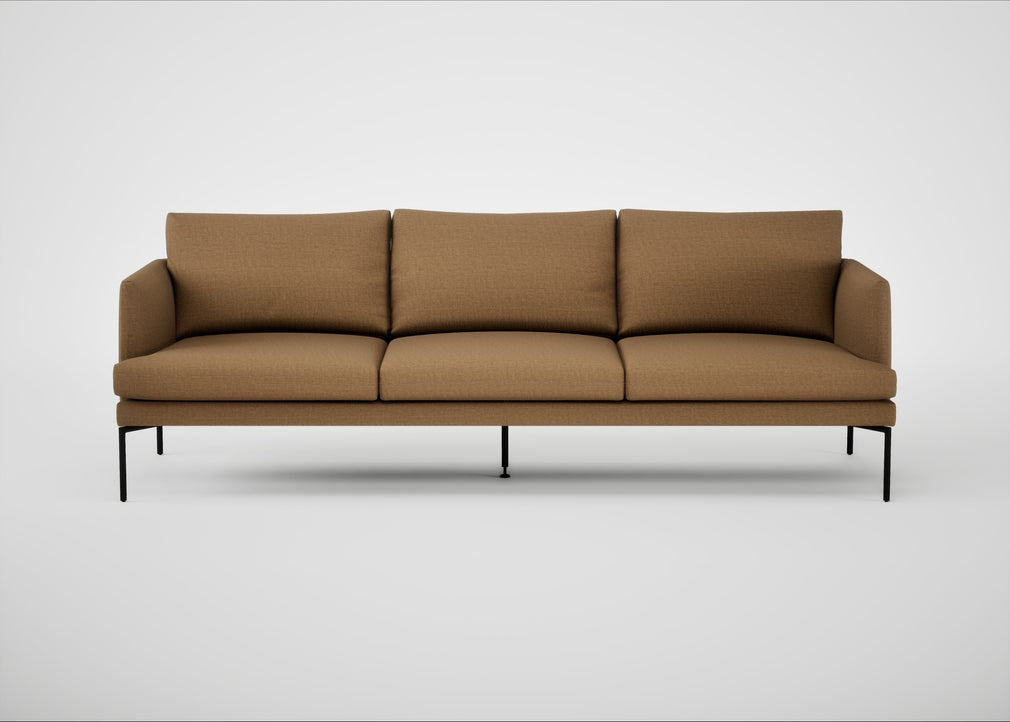 Matera 4 Seater Sofa Siena Cotton Clay / Black