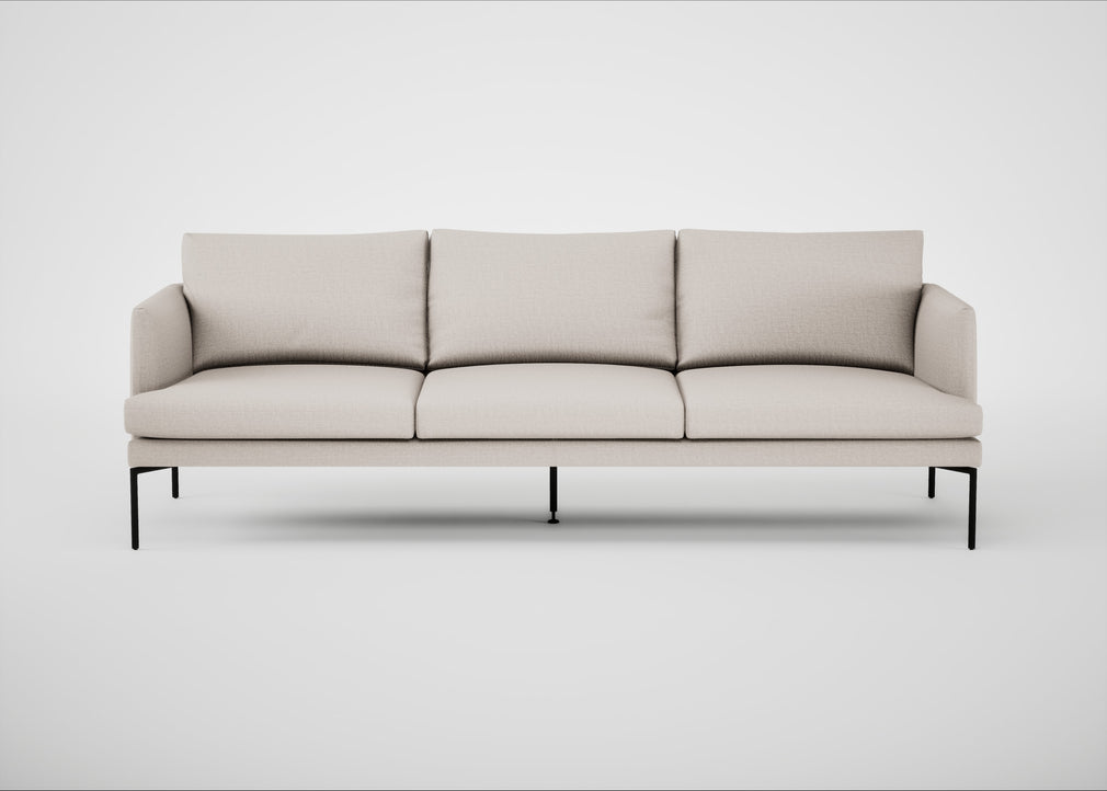 Matera 4 Seater Sofa Siena Cotton Natural / Black