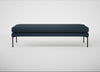 Matera Bench Siena Cotton Deep Sea / Black / 160cm