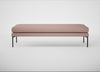 Matera Bench Siena Cotton Dusky Pink / Black / 160cm