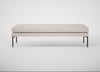 Matera Bench Siena Cotton Natural / Black / 160cm