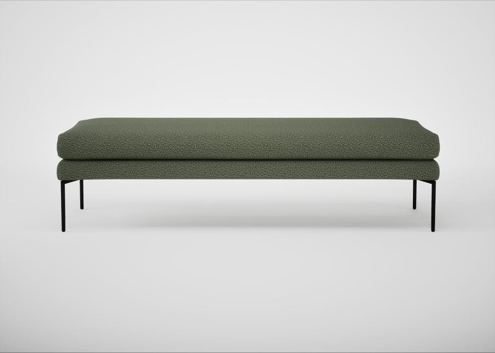 Matera Bench Loop Boucle Forest / Black / 160cm