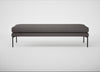 Matera Bench Loop Boucle Granite / Black / 160cm