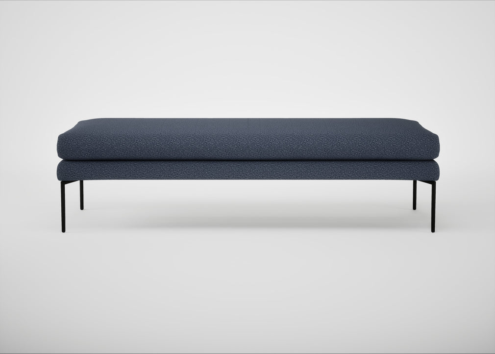 Matera Bench Loop Boucle Navy / Black / 160cm