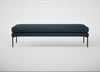 Matera Bench Siena Cotton Deep Sea / Black / 180cm