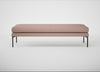 Matera Bench Siena Cotton Dusky Pink / Black / 180cm
