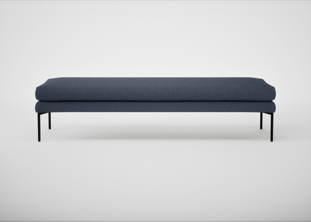 Matera Bench Loop Boucle Navy / Black / 180cm