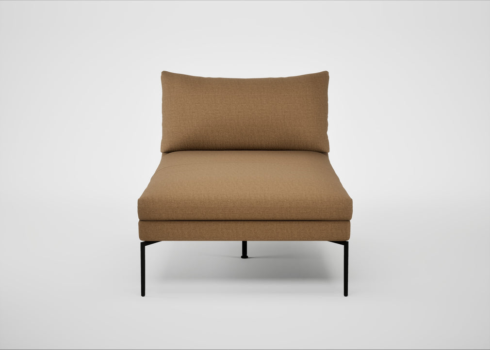 Matera Chaise Lounge Siena Cotton Clay / Black