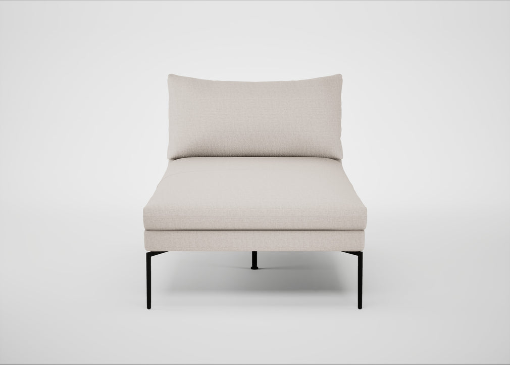 Matera Chaise Lounge Siena Cotton Natural / Black