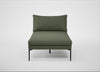 Matera Chaise Lounge Loop Boucle Forest / Black