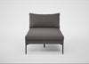 Matera Chaise Lounge Loop Boucle Granite / Black