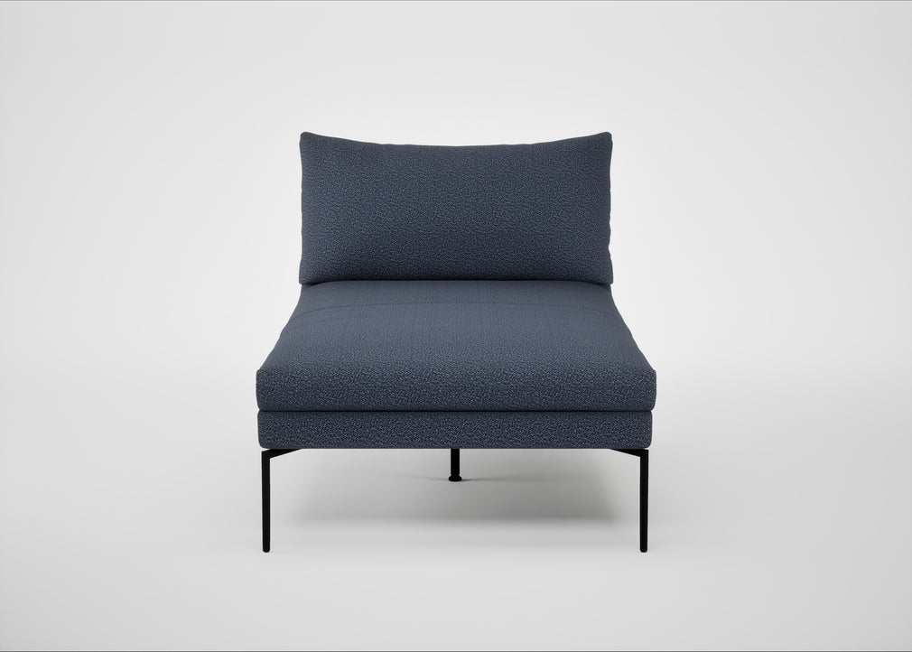 Matera Chaise Lounge Loop Boucle Navy / Black
