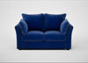 Tailor 2 Seater Sofa Smart Luxe Velvet Azure / Black