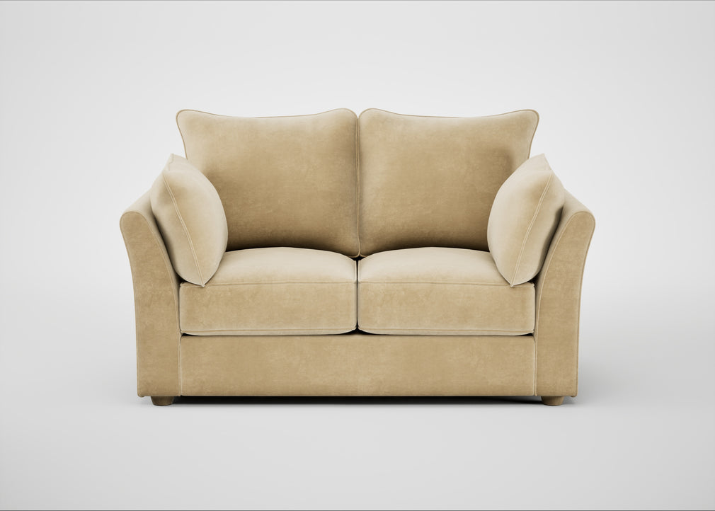 Tailor 2 Seater Sofa Smart Luxe Velvet Biscuit / Natural