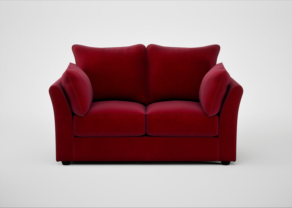 Tailor 2 Seater Sofa Smart Luxe Velvet Mulberry / Black
