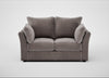 Tailor 2 Seater Sofa Smart Luxe Velvet Mushroom / Black