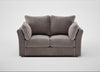 Tailor 2 Seater Sofa Smart Luxe Velvet Mushroom / Natural