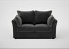 Tailor 2 Seater Sofa Smart Luxe Velvet Nickel / Black