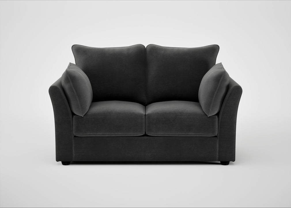 Tailor 2 Seater Sofa Smart Luxe Velvet Nickel / Black