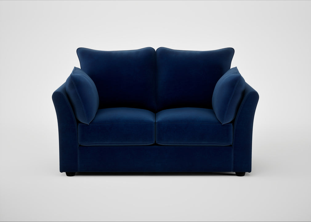 Tailor 2 Seater Sofa Smart Velvet Dusk / Black