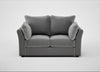 Tailor 2 Seater Sofa Smart Velvet Mercury / Black