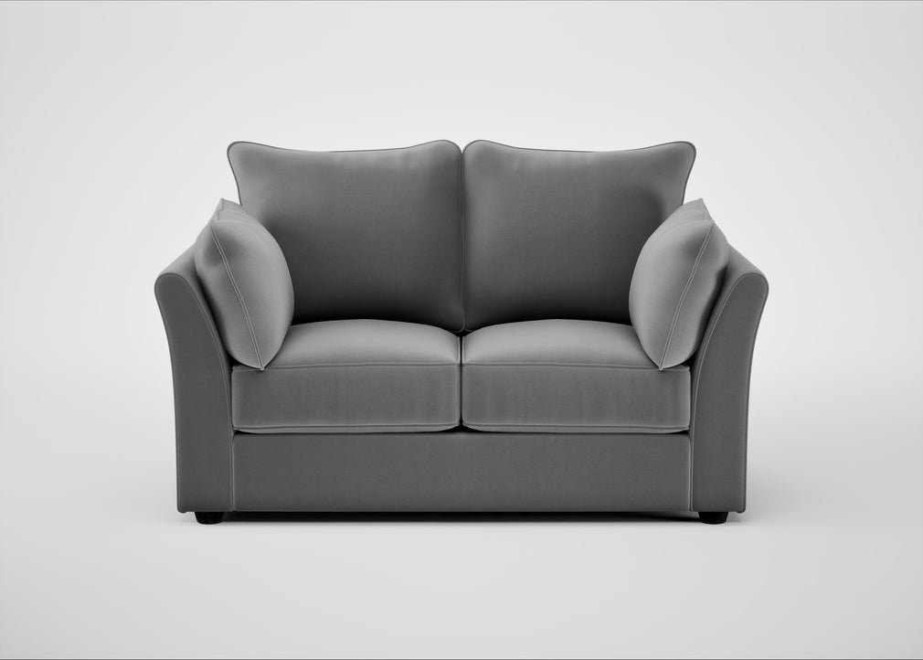 Tailor 2 Seater Sofa Smart Velvet Mercury / Black