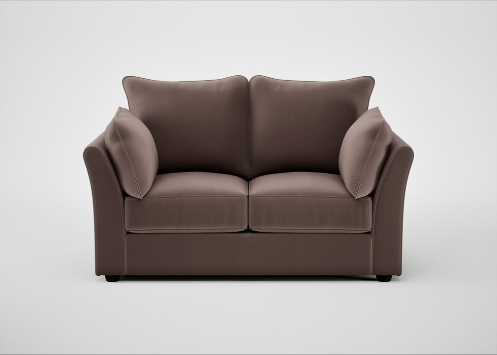 Tailor 2 Seater Sofa Smart Velvet Mouse / Black