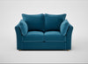 Tailor 2 Seater Sofa Smart Velvet Ocean Blue / Natural
