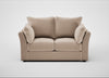 Tailor 2 Seater Sofa Smart Velvet Pebble / Black