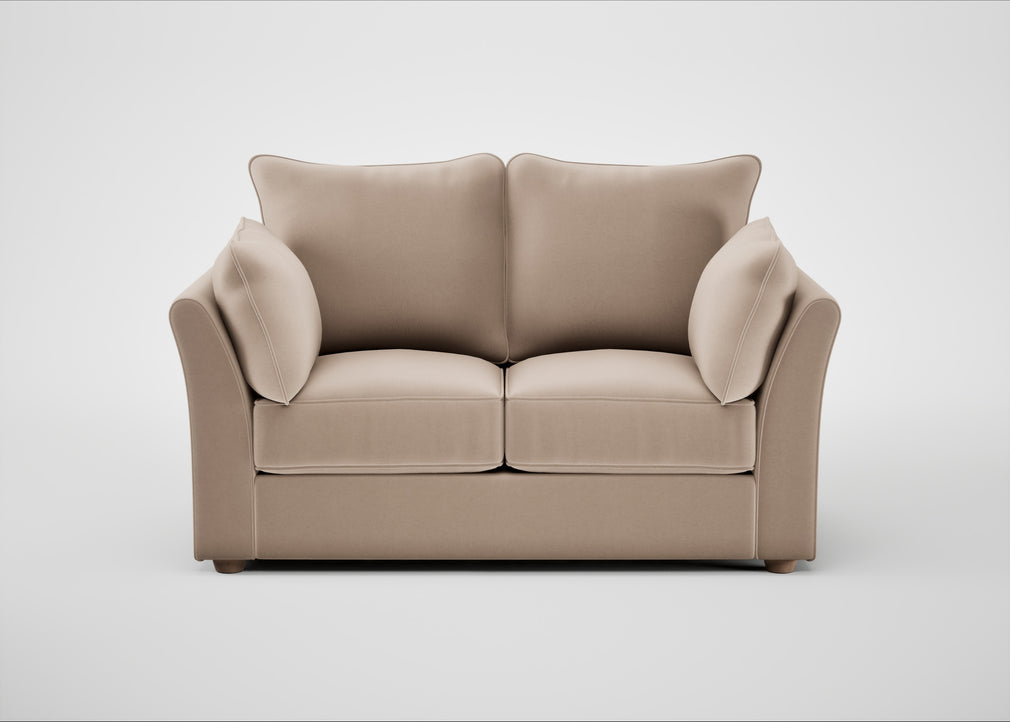 Tailor 2 Seater Sofa Smart Velvet Pebble / Natural