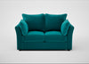 Tailor 2 Seater Sofa Smart Velvet Petrol / Black