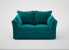Tailor 2 Seater Sofa Smart Velvet Petrol / Natural