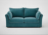 Tailor 3 Seater Sofa Smart Luxe Velvet Airforce Blue / Natural