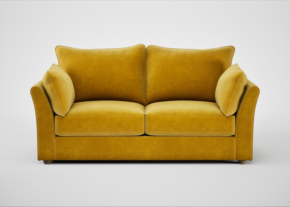 Tailor 3 Seater Sofa Smart Luxe Velvet Canary / Natural