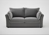 Tailor 3 Seater Sofa Smart Velvet Mercury / Black