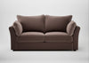 Tailor 3 Seater Sofa Smart Velvet Mouse / Walnut Stained
