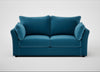 Tailor 3 Seater Sofa Smart Velvet Ocean Blue / Black