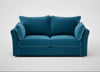 Tailor 3 Seater Sofa Smart Velvet Ocean Blue / Natural
