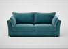 Tailor 4 Seater Sofa Smart Luxe Velvet Airforce Blue / Black
