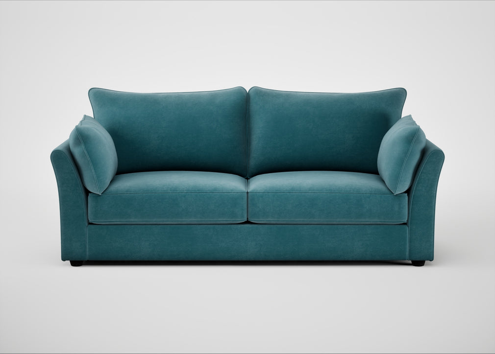 Tailor 4 Seater Sofa Smart Luxe Velvet Airforce Blue / Black