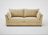 Tailor 4 Seater Sofa Smart Luxe Velvet Biscuit / Black