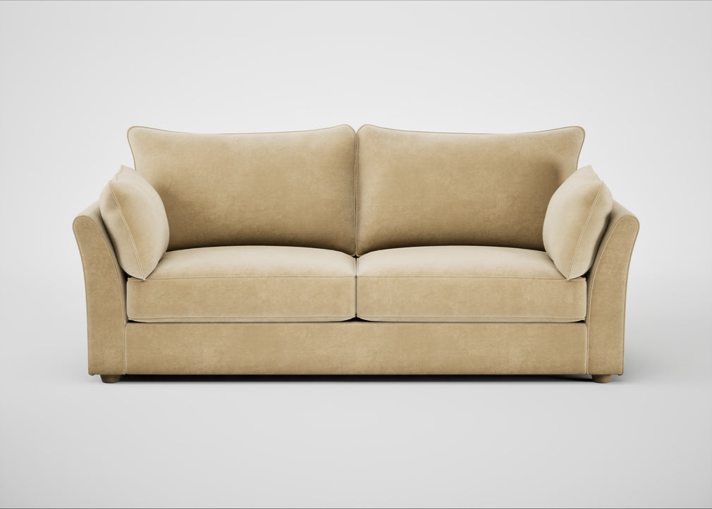 Tailor 4 Seater Sofa Smart Luxe Velvet Biscuit / Natural