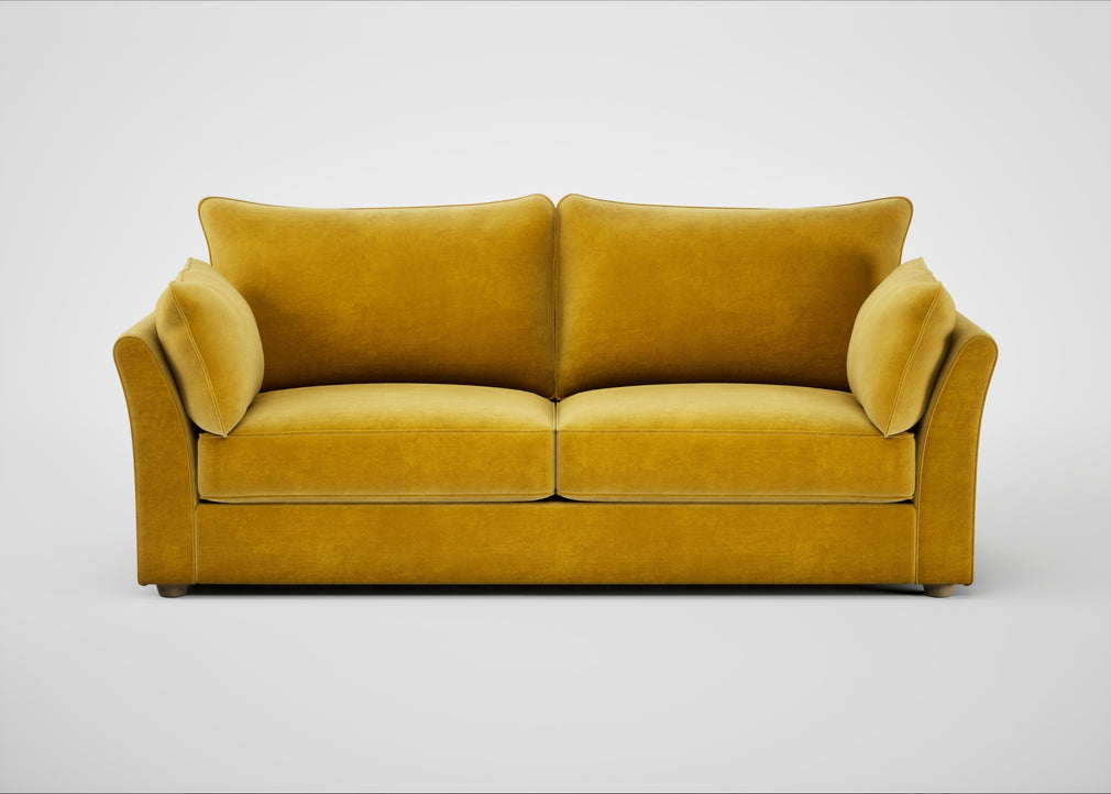 Tailor 4 Seater Sofa Smart Luxe Velvet Canary / Natural