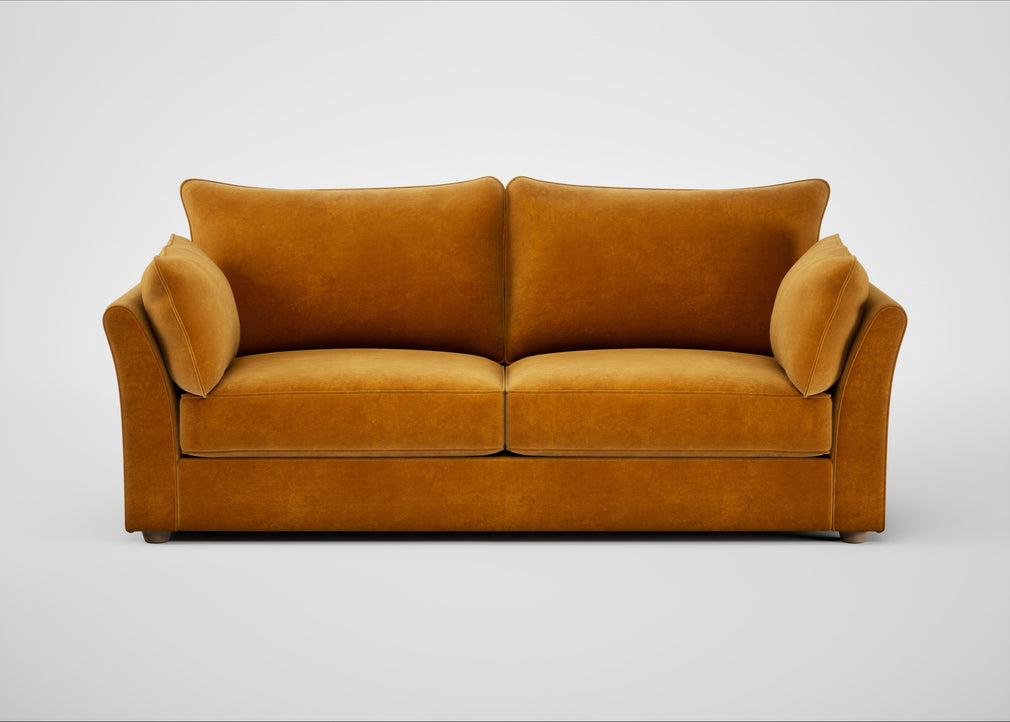 Tailor 4 Seater Sofa Smart Luxe Velvet Cognac / Natural